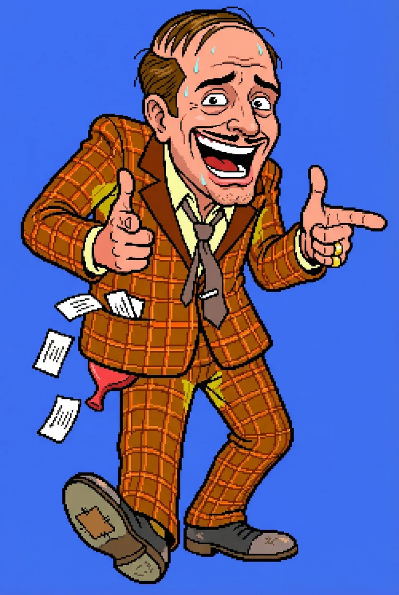 The Sleazy Salesman character portrait