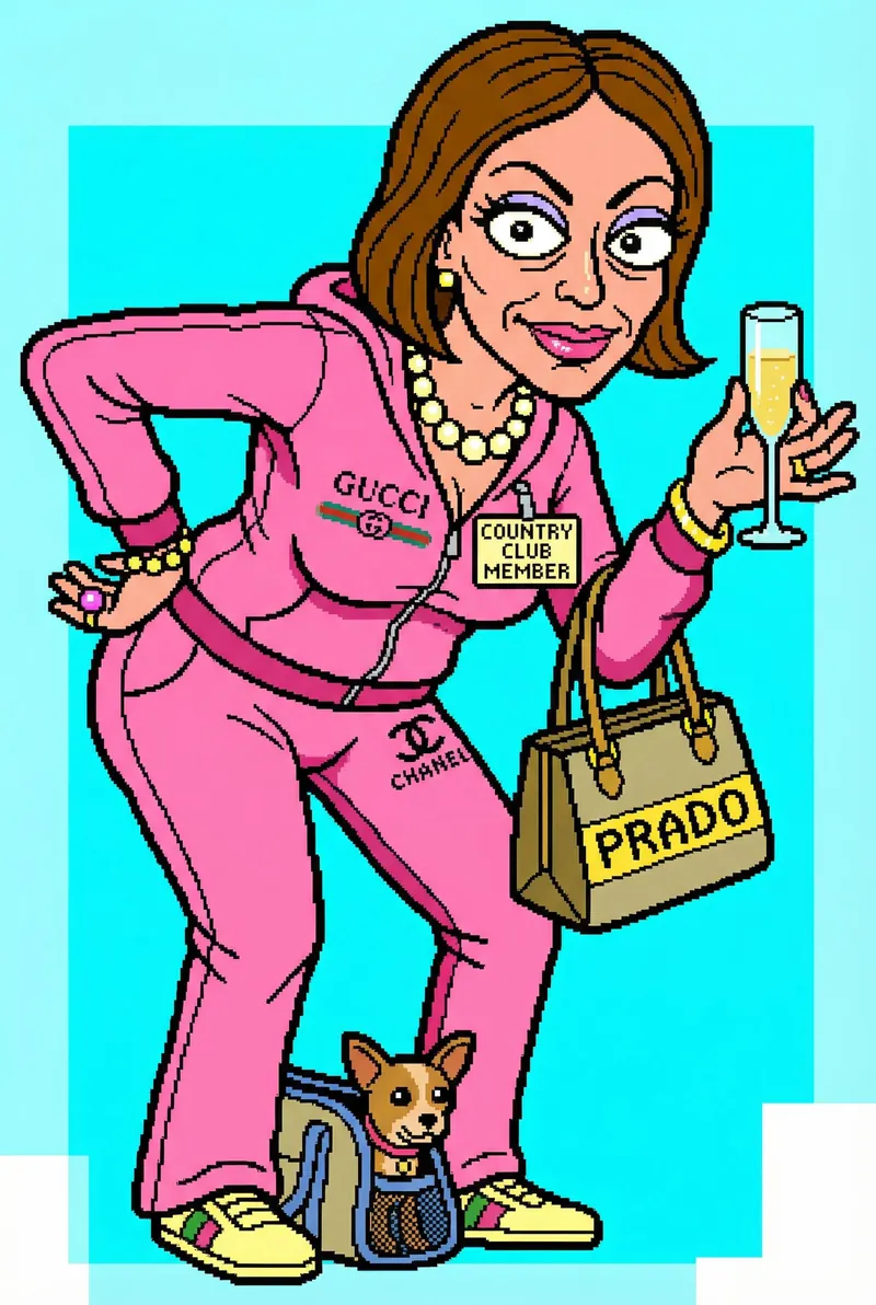 The Social Climber character portrait